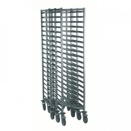 Chariot inox glissières 20 - inox,