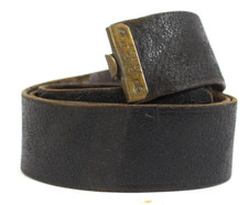 Cuir de ceinturon paramilitaire - "DRGM" - Allemagne ( matériel original )