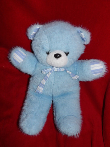 Doudou peluche ajena ours bleu - peluche,