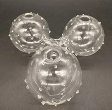 Pique-fleurs en verre à 3