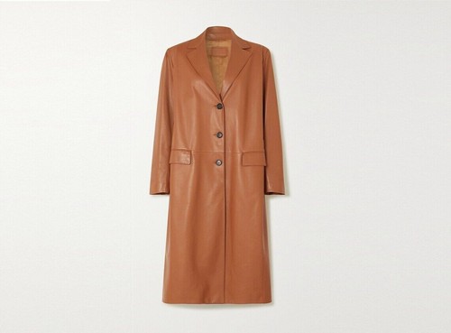 Trench coat cuir - cuir, femme