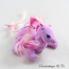 Mini peluche poney HASBRO My Little Pony beanie bean bag vintage rose mauve 1998