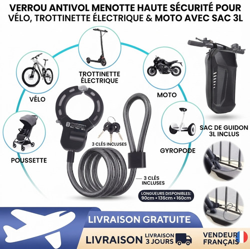 Antivol trottinette electrique - antivol,