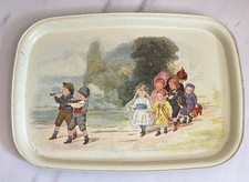 Plateau vintage à motifs de