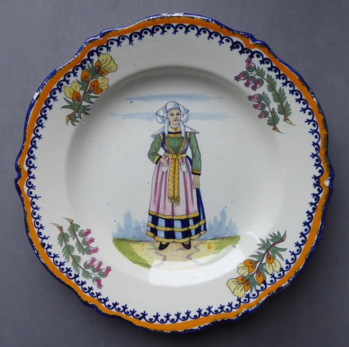 Assiette faïence henriot - assiette,