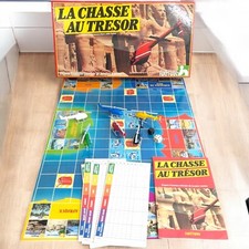 La chasse au tresor ancien jeu de société télévisée 1982 Nathan 3 a 6 joueurs