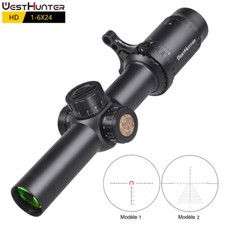 WestHunter HD 1-6x24 IR Lunette De Visée Réticule Mil-Dot Compacte Lunette Sites