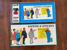 Jeu de Société des Colleurs D’affiches Gay-Play  « Défense D’afficher » Vintage