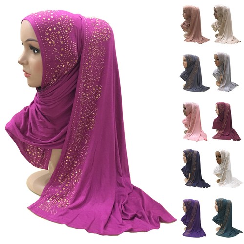 Women hijab turban rhinestone - women,