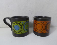 2 mugs anglais STAFFORDSHIRE vintage