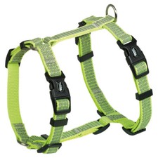 Nobby Harnais pour Chien Full Reflect Jaune Continu Réglable Nylon Réfléchissant