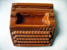 CENDRIER CERAMIQUE - MACHINE A ECRIRE JAPY - marron