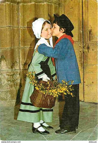 Carte postale folklore - folklore,