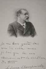 DOCTEUR LUCAS CHAMPIONNIERE GRAVURE SUR BOIS  MARIANI 1908 PRINT M260