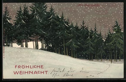 Carte postale parfumée voeux