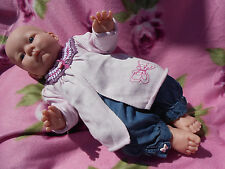 jeans et gilet pour bébé naissance ou reborn,baigneur françois,nano,colin 48cm