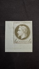 Timbre N°27, NAPOLEON, 4c, Essai de couleur, Neuf, Trace de Charnière