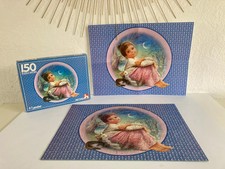 2 ⚜️ Ancien Puzzle Martine + 1 Poster Au Clair de Lune 150 Pièces Complet 1988