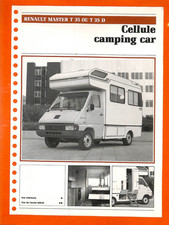 RENAULT MASTER CAMPING T 35 ou T 35 D / SODIS PENCHARD ( 77 ) FICHE
