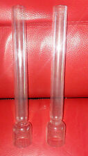 RARE PAIRE DE VERRE POUR LAMPE  PÉTROLE S N C F CHEMIN DE FER