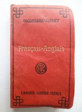 Vieux Papiers - Nouveau Vocabulaire - Français-Anglais - Editions Garnier 1917
