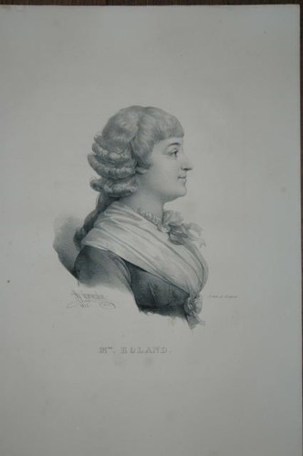 Portrait buste lithographie - buste.,