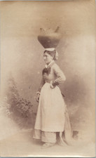 Femme portant l'eau, Tirage vintage, ca.1880 Tirage vintage Tirage argent
