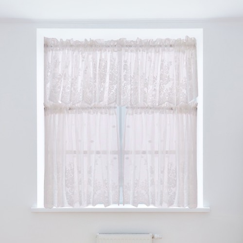 Rideau court dentelle - rideau,