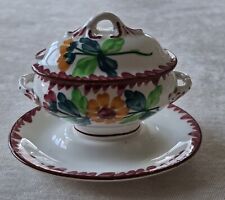 Moutardier Décor Colmar Faïence de Sarreguemines Utzschneider & Cie 1900