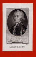GZ83-GRAVURE ORIGINALE-J.B.CLAUDE DELISLE DE SALES-POLYGRAPHE-19e