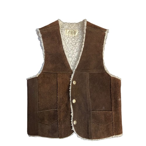 1970s vintage brown - brown, suede