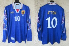 Maillot JAPON JAPAN JFA vintage OLIVIER ATTON TSUBASA ASICS shirt rare 90'S L