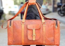Sac de voyage en cuir vintage