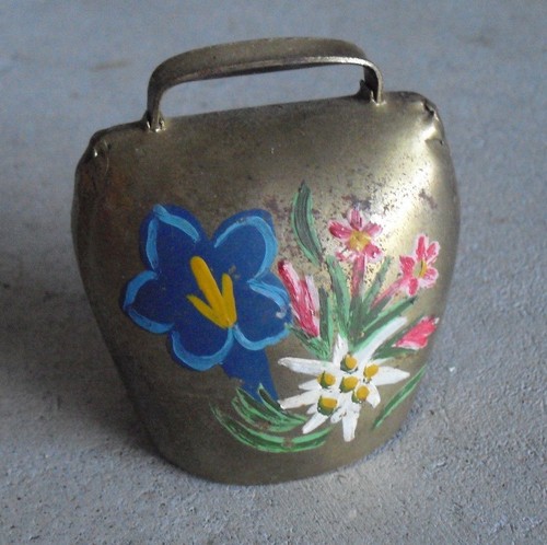 Vintage brass hand painted - brass,