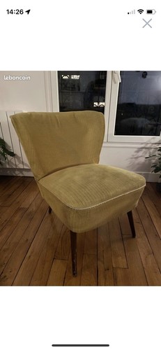 Fauteuil vintage chauffeuse - vintage,