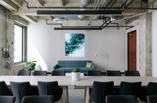 Tableau original acrylique versé abstrait pièce unique