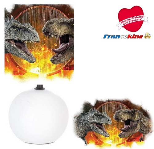 Lampe chevet dinosaure pied - dinosaure,