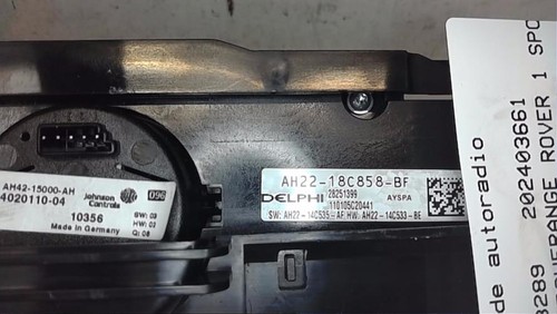 Commande autoradio land rover - commande,