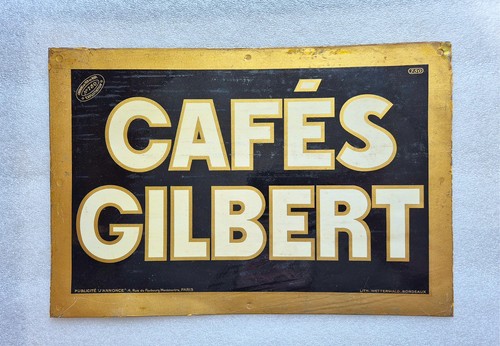 Tôle lithographiée cafés - tôle,