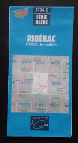 Carte ign série bleue - carte,