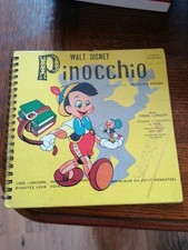 Livre Disque Pinocchio. Walt Disney. Raconté Par François Périer. 1956
