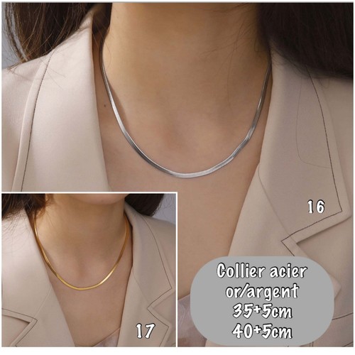 Collier maille serpent - , en