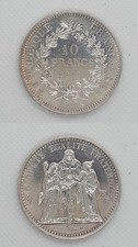 Pièce de 10 Francs en Argent Hercule daté de 1970