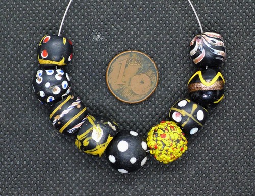 Lot perles verre murano - verre, ancien