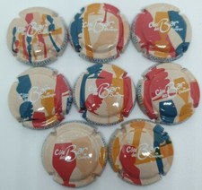 Série de 8 Capsules de champagne route du champagne Côte des bar. TE