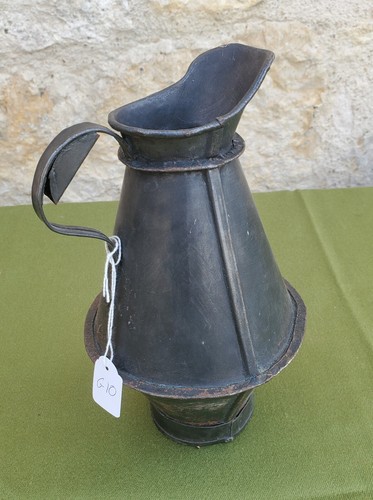 Ancien broc pichet bombé avec - broc,