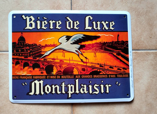Plaque emaillee publicitaire - plaque,