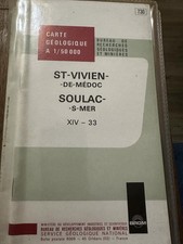Carte Géologique de la France - BRGM - St Vivien / Soulac