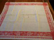 Linge ancien Serviette Centre