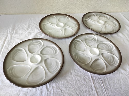 Assiettes service huitres - assiettes, à